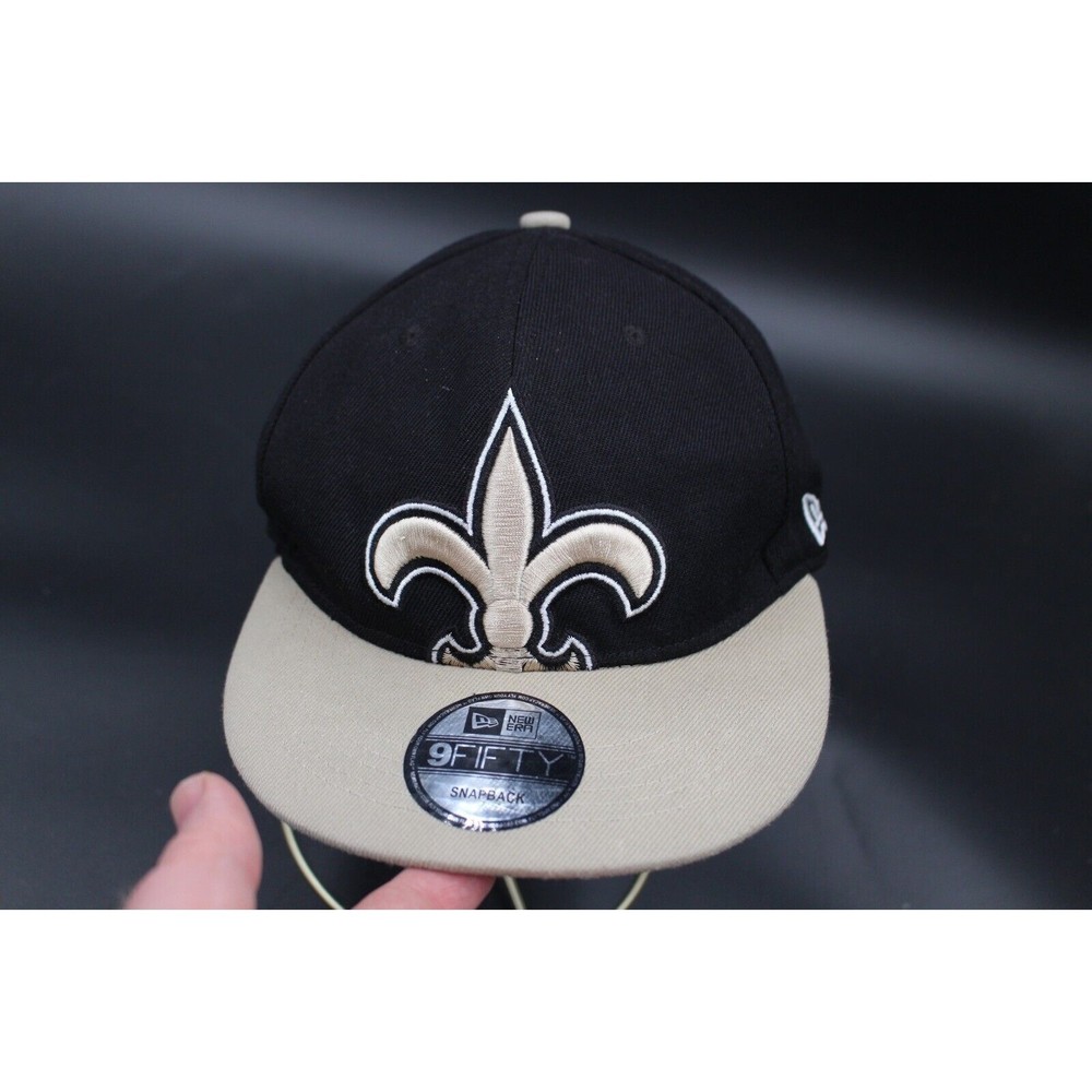 New Orleans Saints adjust hat Gray Black New Era NFL Football vintage collection - Picture 1 of 6